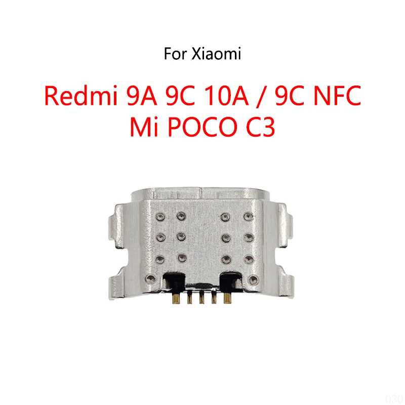 200PCS/Lot For Xiaomi Mi Pocophone POCO C3 / Redmi 9A 10A 9C NFC Micro USB Charging Dock Charge Socket Port Jack Plug Connector