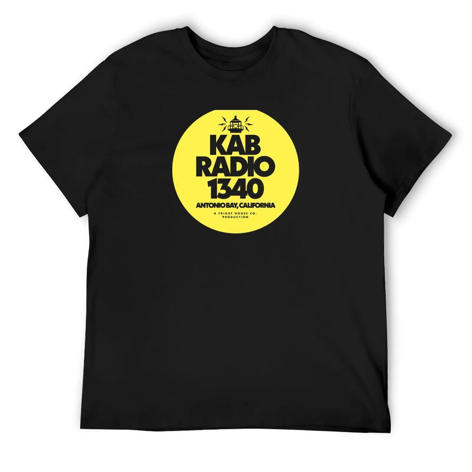 KAB Radio Logo Yellow T-Shirt plain graphic t shirt vintage blue archive cheap stuff luxury clothes men