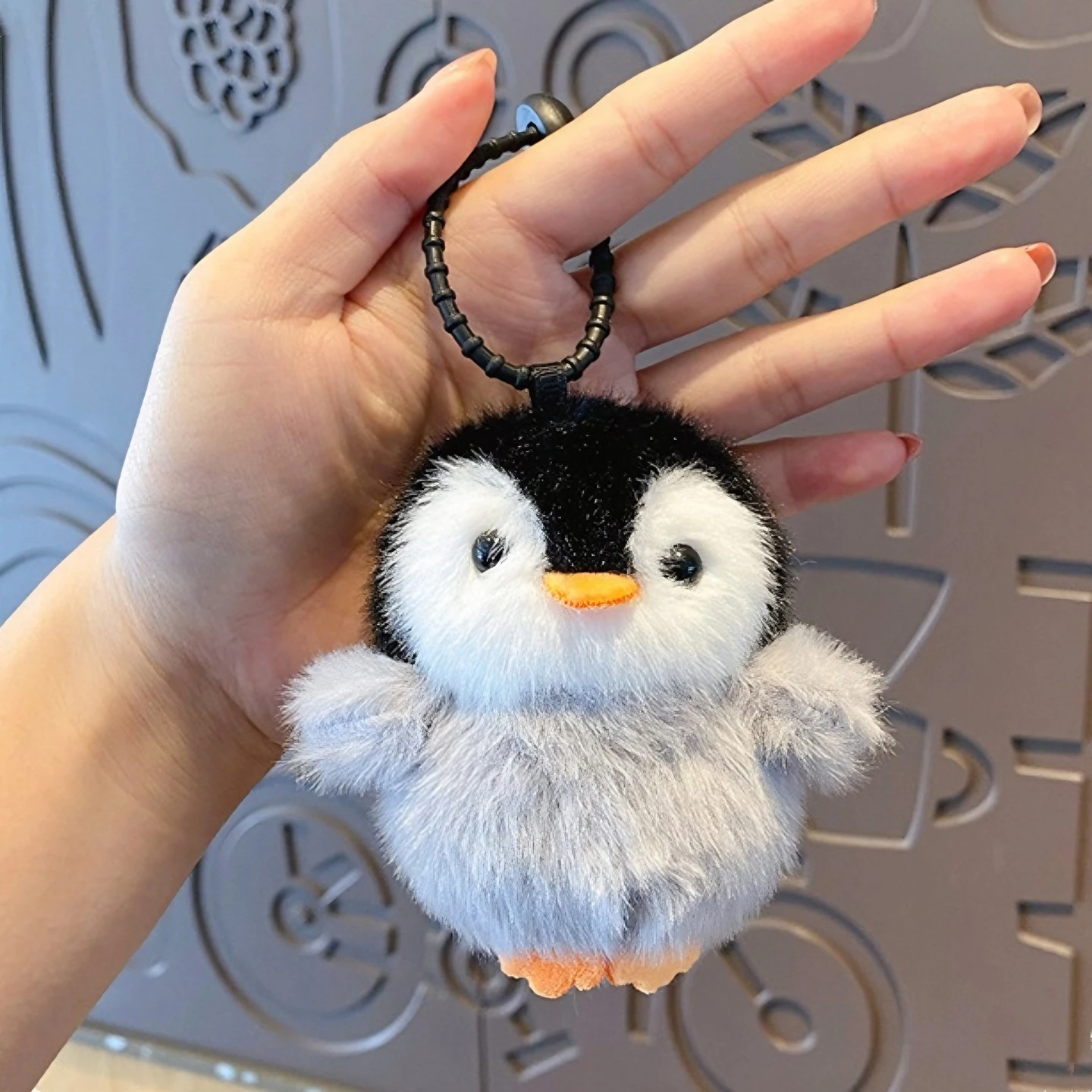 3-Zoll Baby-Pinguin Plüsch-Schlüsselanhänger - Entzückender Flauschiger Anhänger für Rucksäcke & Tägliche Freude Emotionaler Unterstützungspinguin-Schlüsselanhänger zum Verschenken