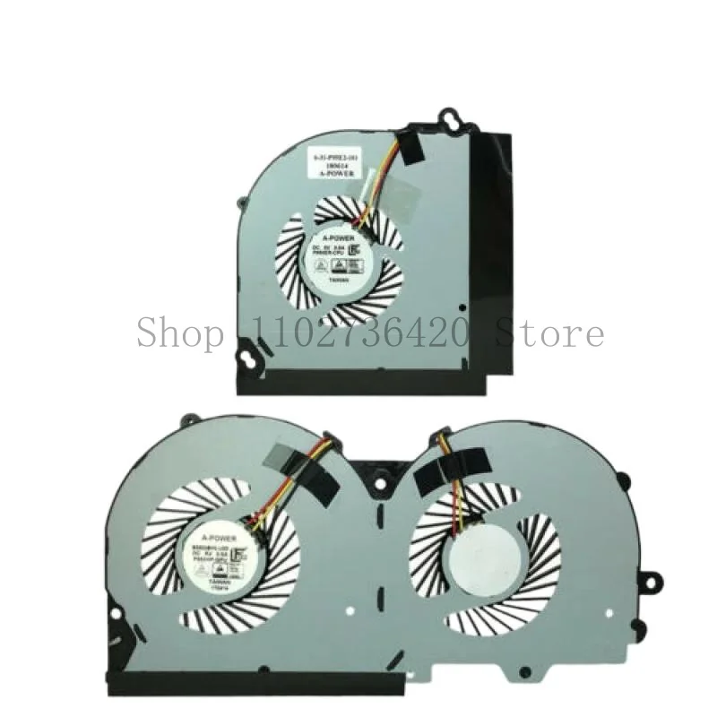 WYORESY NEW CPU COOLING Fan & GPU fan for Clevo P950 P950HR P950ER T97 T96E T800 4 wire & 3 wires radiator fans