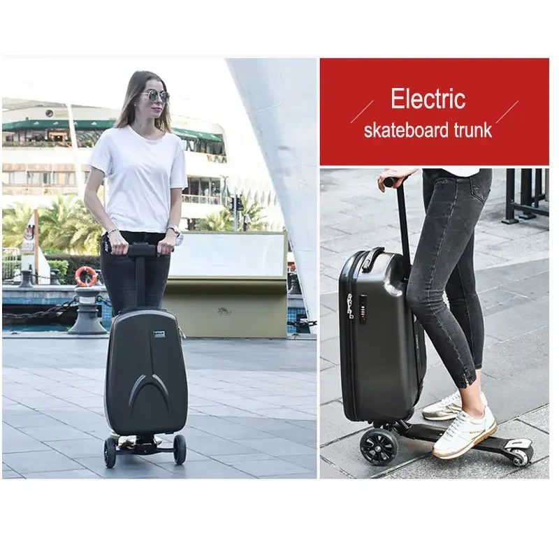 Trolley Scooter Carry On Automatically Follow  Smart Electric Suitcase Luggage Case With Electric Motor