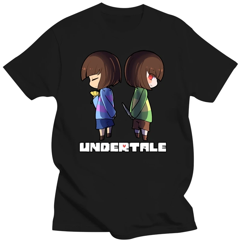 Undertale t-shirt kids Chara Frisk Men and women shirt clothing unisex t-shirt cotton black t-shirt birthday gift