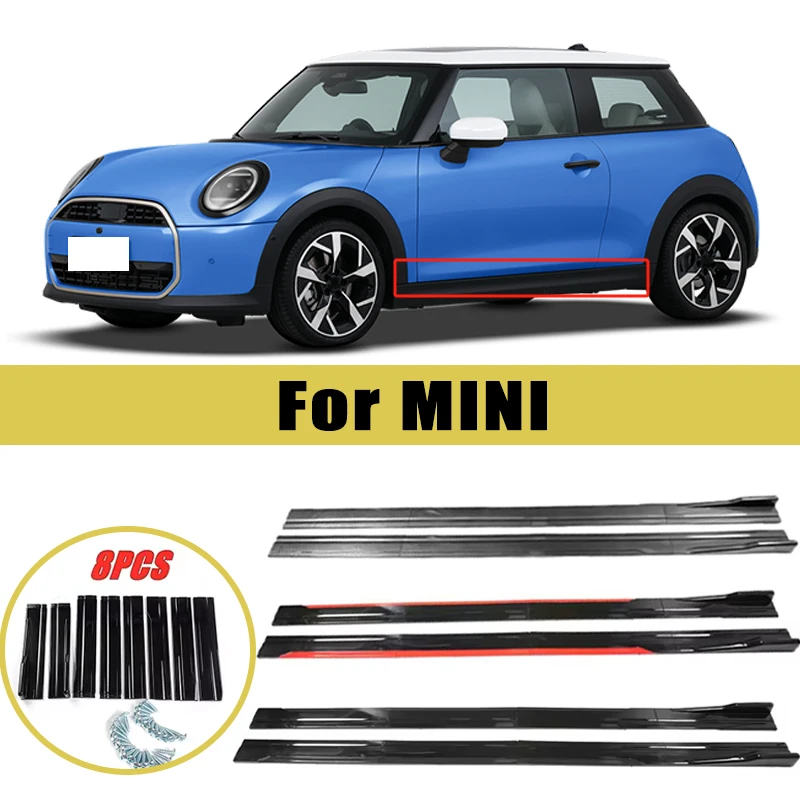 

Universal 2m/2.2m Car Side Skirt Extension SplitterBumper Racing Side Wing Bumper Lip Side Spoiler For MINI Car Accessories