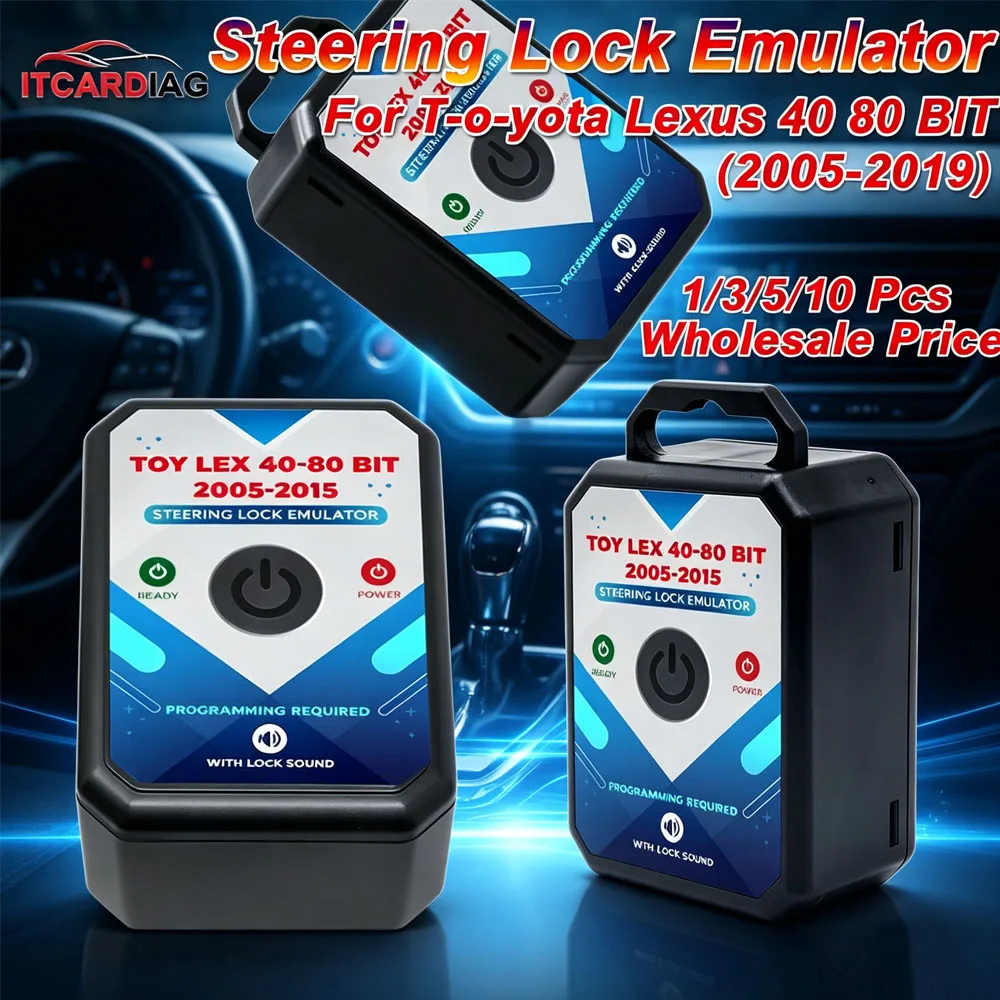 Steering Lock Emulator For Toyota Lexus 40 80 BIT 2005 ~ 2019 High Quality With Lock Sound Steering Lock Emulator