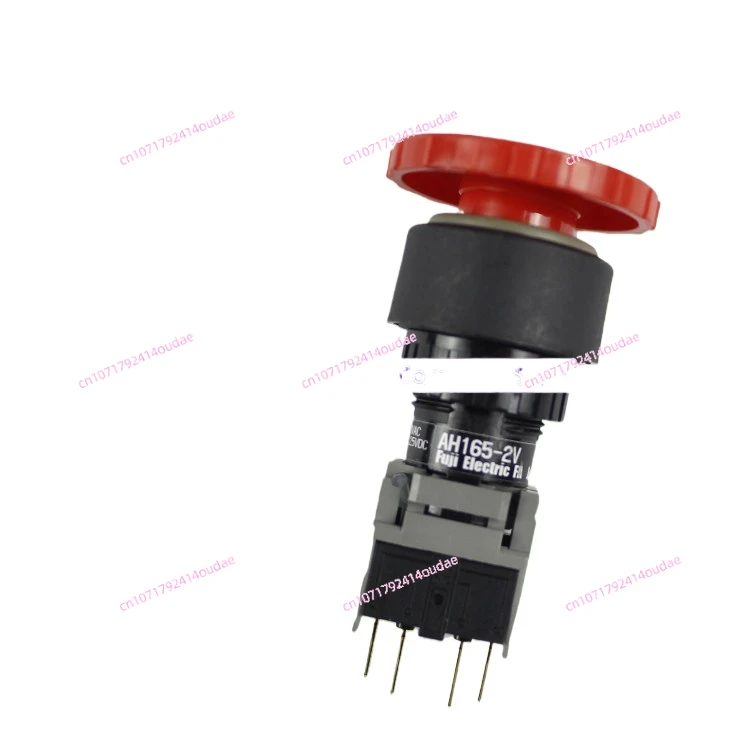 Mushroom head reset button AH165-2V New red emergency stop button pause switch