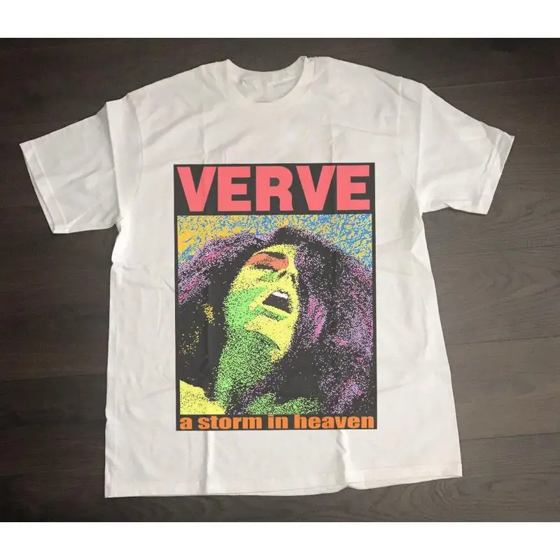 The VERVE A STROM IN HEAVEN VINTAGE TEE SHIRT 90S SHOEGAZE INDIE TR027
