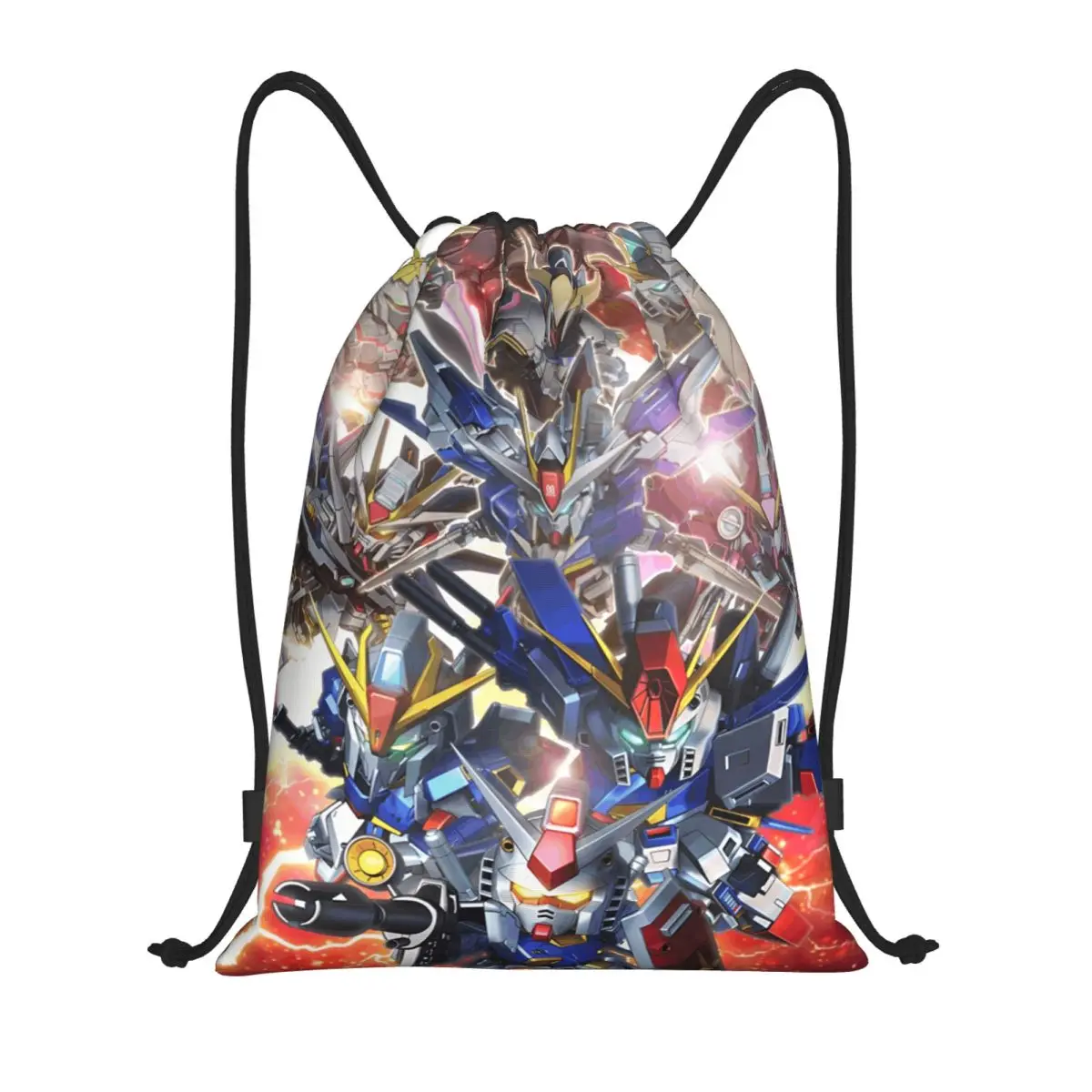

Custom G-Gundams Games Cartoon Drawstring Bags Men Women Lightweight Anime Sports Gym Storage Backpack