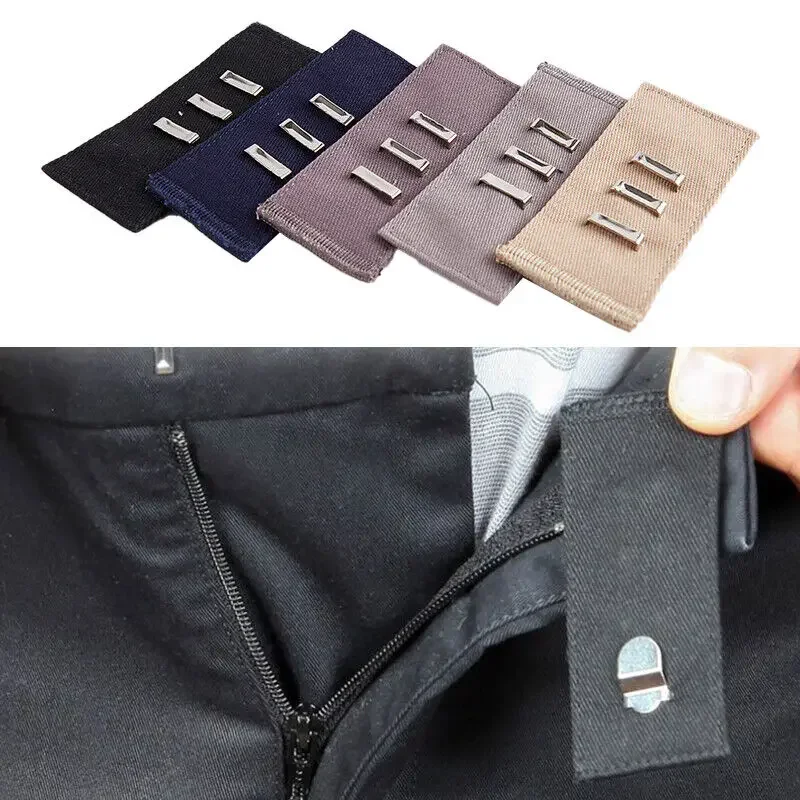 ウエストエキスパンダーボタン フック付き タイトなズボン ジーンズ スカート マタニティ服 ユニセックス 衣類アクセサリー ベルト延長
