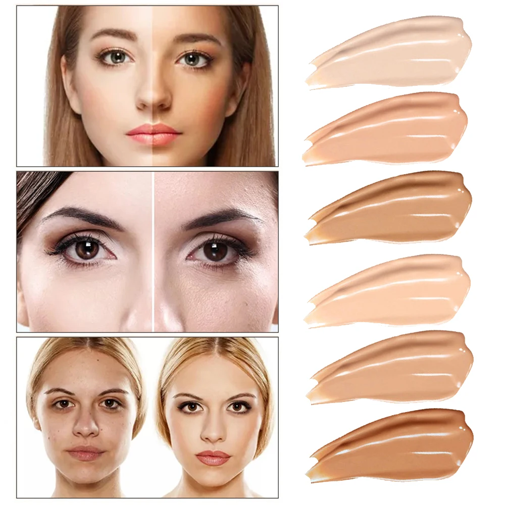 30ml Face Matte Liquid Foundation Base Makeup Oil Control 24 Hours Lasting Concealer Full Coverage Waterproof Contour Makeup