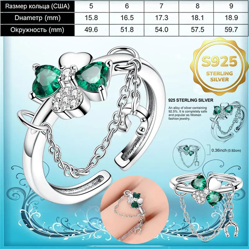 S925 Sterling Silver Adjustable Open Ring Minimalist Plain Band Finger Ring Fashion Daily Jewelry Gift For Women Girls - view 2