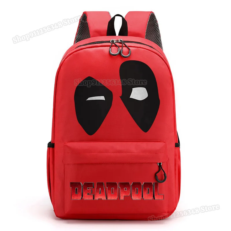 Deadpool & Wolverine Kids Backpack Back To School Bookbag Marvel Cartoon Print Schoolbag Stationary Supplies Back Pack Bag Gift