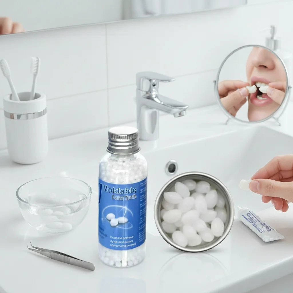 เรซิ่นซ่อมฟันชั่วคราว ปิดช่องว่างฟัน ฟันปลอม กาวติดฟัน ฟอกสีฟัน-ดูแลความงามของฟัน