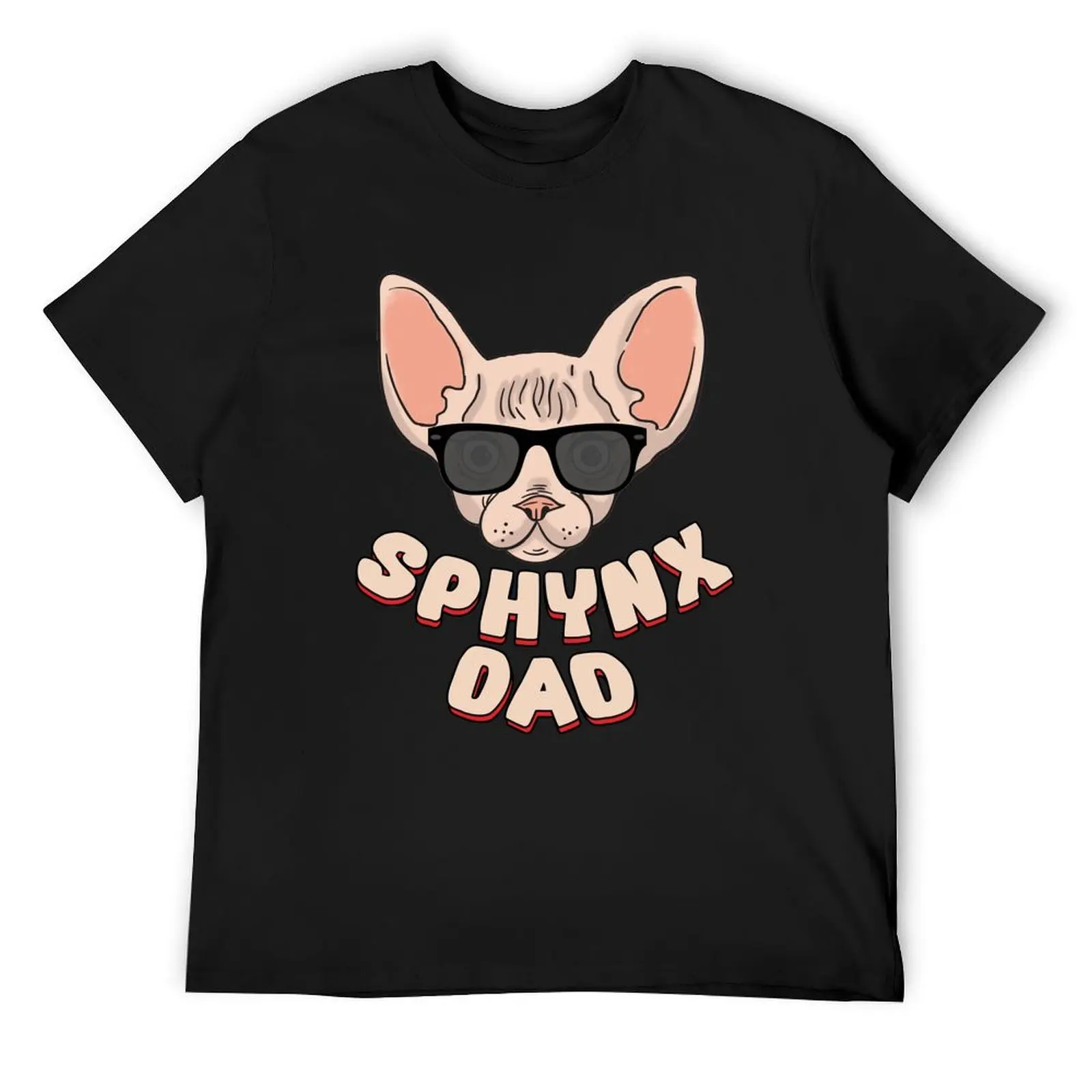 

Mens Sphynx Cat Dad Pet Lover Father's Day Gift T-Shirt anime plain anime figures Men's t-shirt