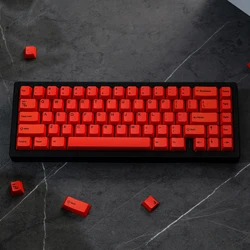 154 Keys Red Keycaps Cherry Profile PBT Dye Sublimation Mechanical Keyboard Keycap For MX Switch ISO Enter 2.25U 2.75U 6.25U 7U