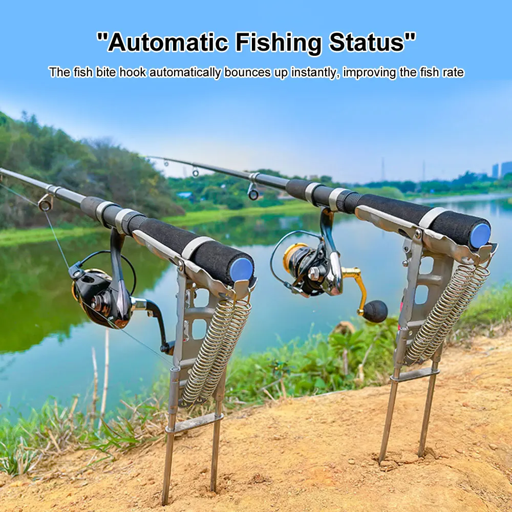 Portable Fishing Rod Holder Automatic Fishing Bracket Fishing Pole Holder Support Stand Rod Pole Lifter Fishing Gear FishingTool