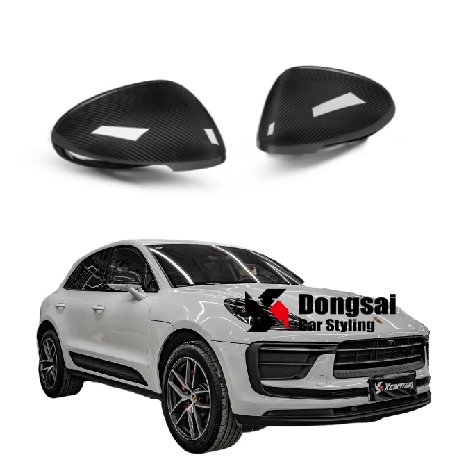 

For Porsche Macan Models 95B Dry Carbon Carbon Fiber Mirror Caps Year 2014-2021