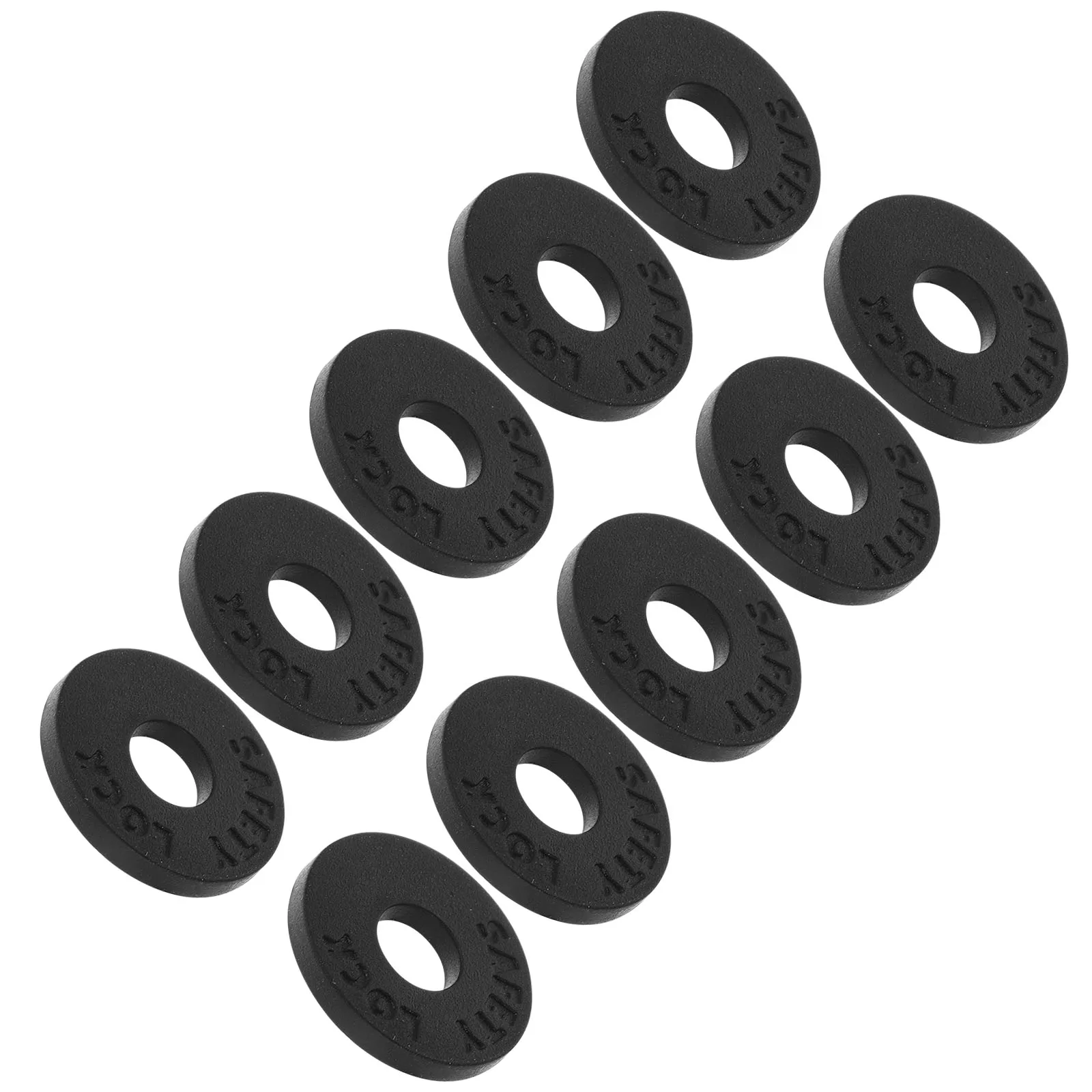 

10 Pcs Anti-slip Gasket Electric Guitar Strap Bass Locks with Gaskets for Button Silica Gel