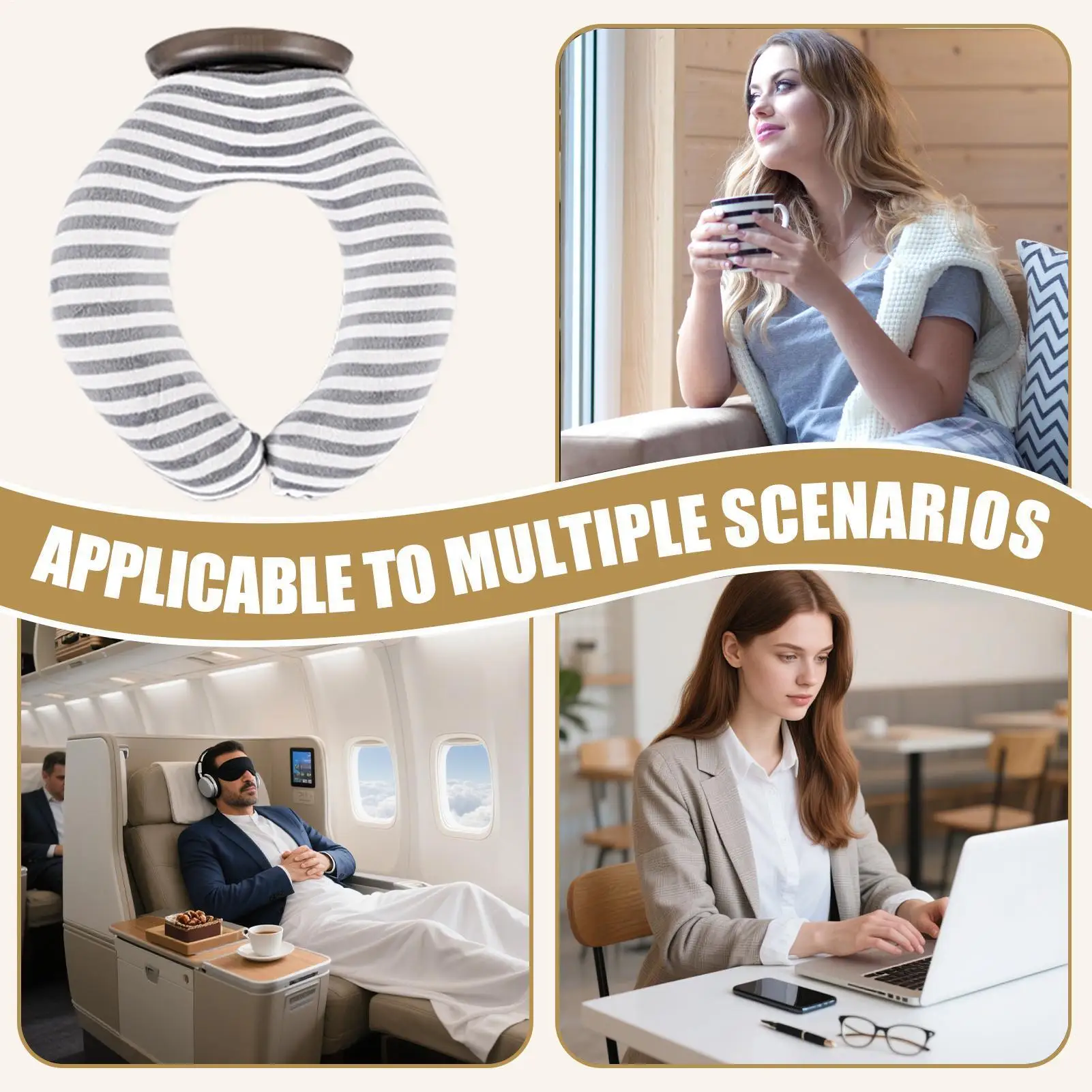 

Hot Water Bottle Around Neck Heat Cold Pouch U Shaped Hot Pack Warmer For Neck Shoulder Women Men Kids Travel Winter School