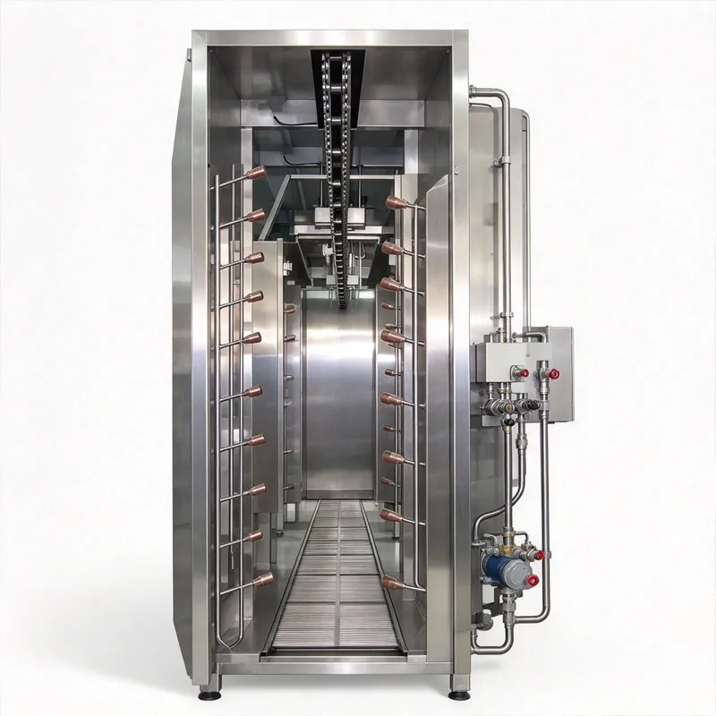 Poultry Carcass Spray Washing Machine 304 Stainless Steel Chicken Duck Cleaning Cabinet For Slaughter Line Customized