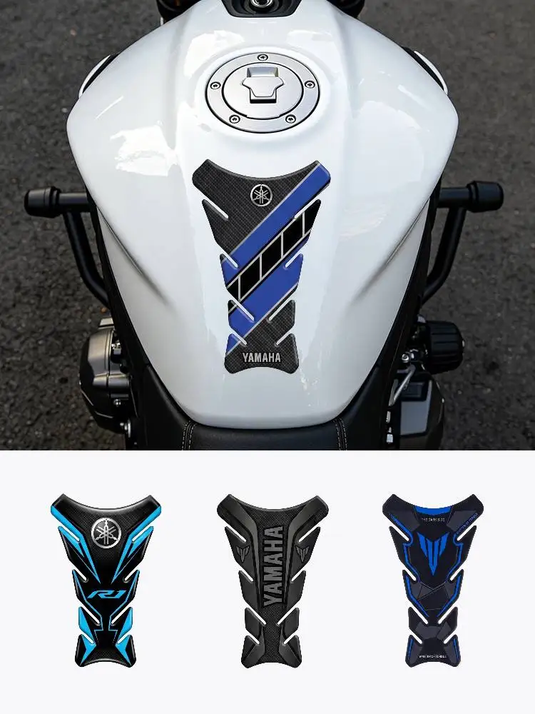 

FOR YAMAHA Motorcycle PVC Tank Pad Tank Cap Protector Racing Sticker Universal