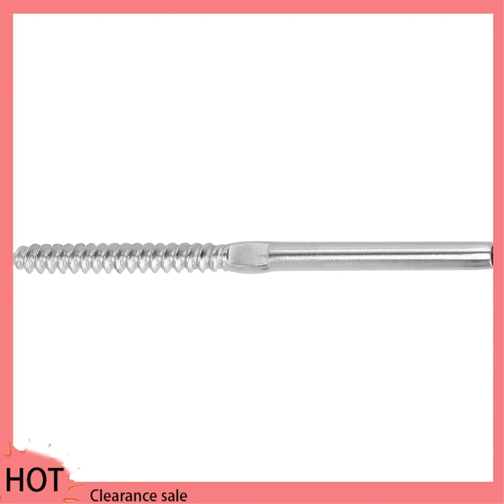 

A88Z 30 пар левых и правых винтов с отрывной резьбой для 1/8-дюймовых кабельных перил, перила лестничной палубы для деревянного столба, винт с отверстием, система