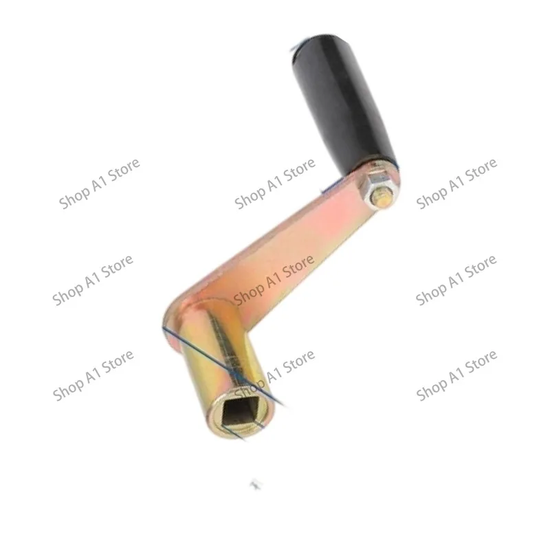 Z-Shaped Wire Winding Crank Handle for Wire Cut Machine, Wire Spool Hand Shank, Inner Bore 10mm, Lathe Machine Accessories