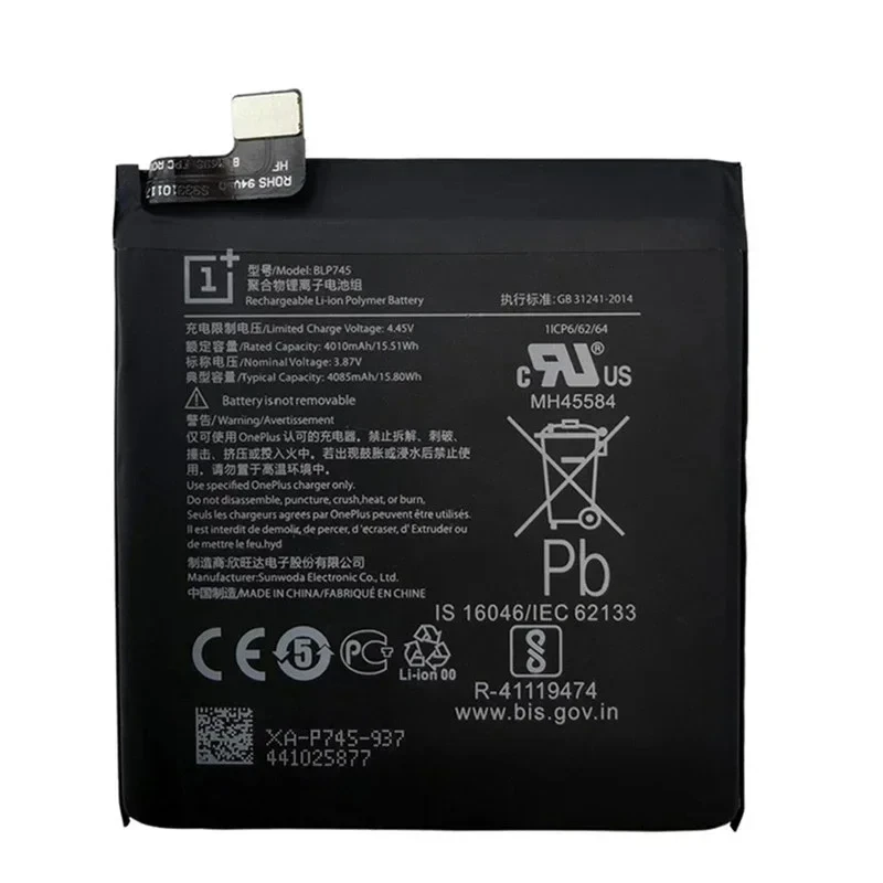 New Original BLP745 Battery For Oneplus 7T Pro 7 T Pro 4085mAh Replacement Batteries With Free Tools