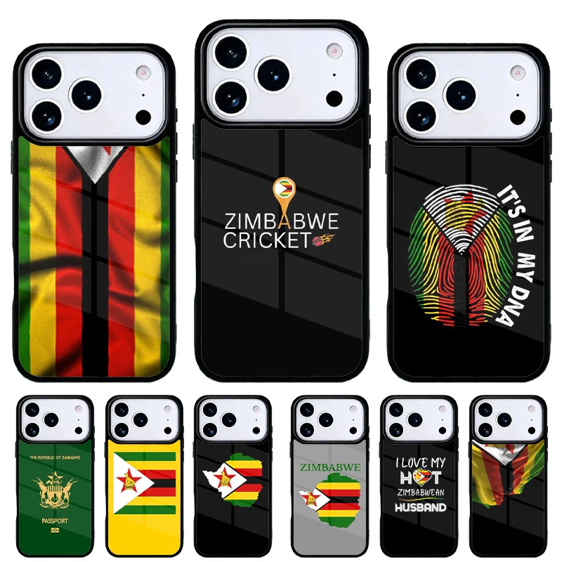Funda para móvil con bandera de Zimbabue para iPhone Pro Max