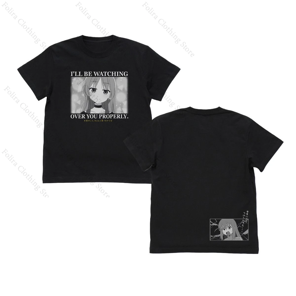 Anime BOCCHI THE ROCK! Series Ijichi Seika Print T-shirt Cotton Summer Tops Short Sleeve Tee Daily Clothing Men Tshirt Clothes