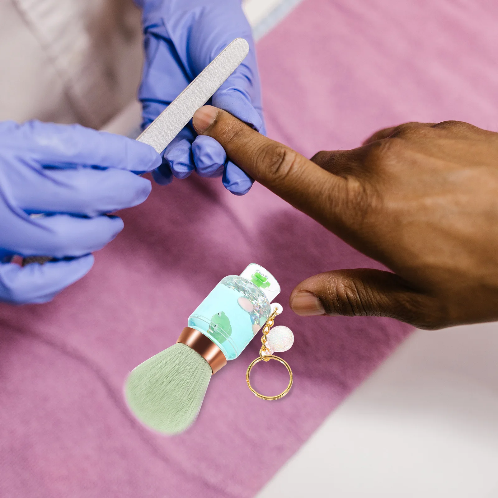 Gasflaschenförmiger Rouge-Make-up-Pinsel, tragbar, weiche Borsten, loser Puderpinsel, Reise-Gesichtswerkzeug, professionelles Make-up-Set