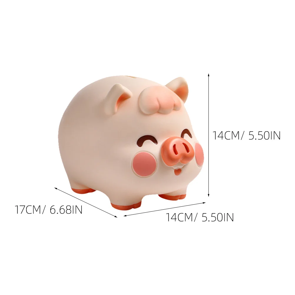 Schattig vinyl spaarpot cartoon muntbesparende pot kinderen spaarpot kinderkamer decoratie geldpot schattige muntbanken