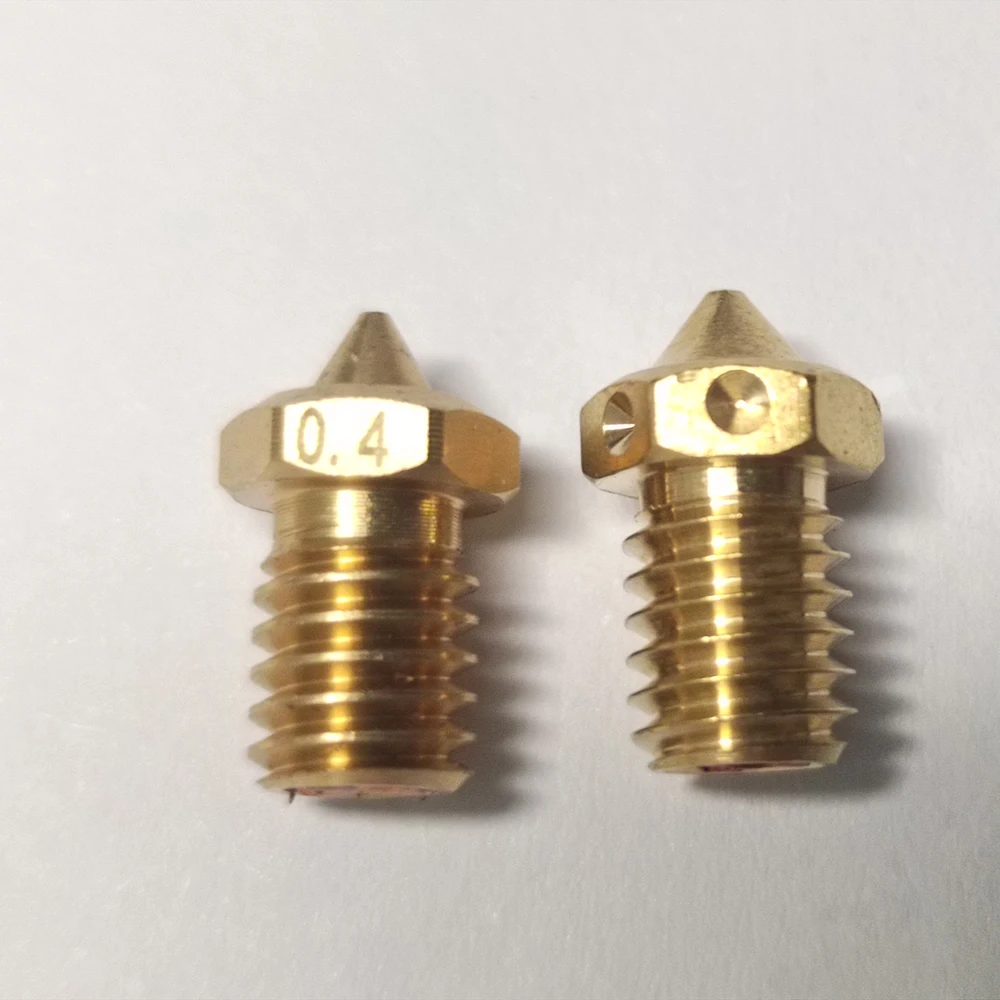 Boquillas E3D V6 CHT boquilla de latón de alto flujo, 0,2, 0,4, 0,5, 0,6, 0,8, 1,0mm, boquilla de latón CHT V6 para E3d Prusa Mk3s V6 Hotend