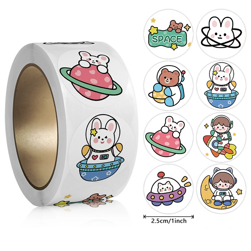 100-500pcs Cute Reward Stickers 8 Designs Scrapbooking Paper Seals Labels for Teacher Stimulate Students Kids Stationery Sticker