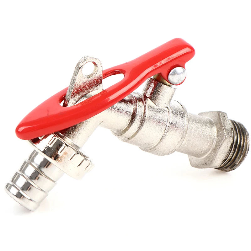 New Garden Hose Faucet with Lock Water Tank Connector Replacement Tools 1/2 Inch Brass Thread Water Tap Lockable Faucet 1 Pcs