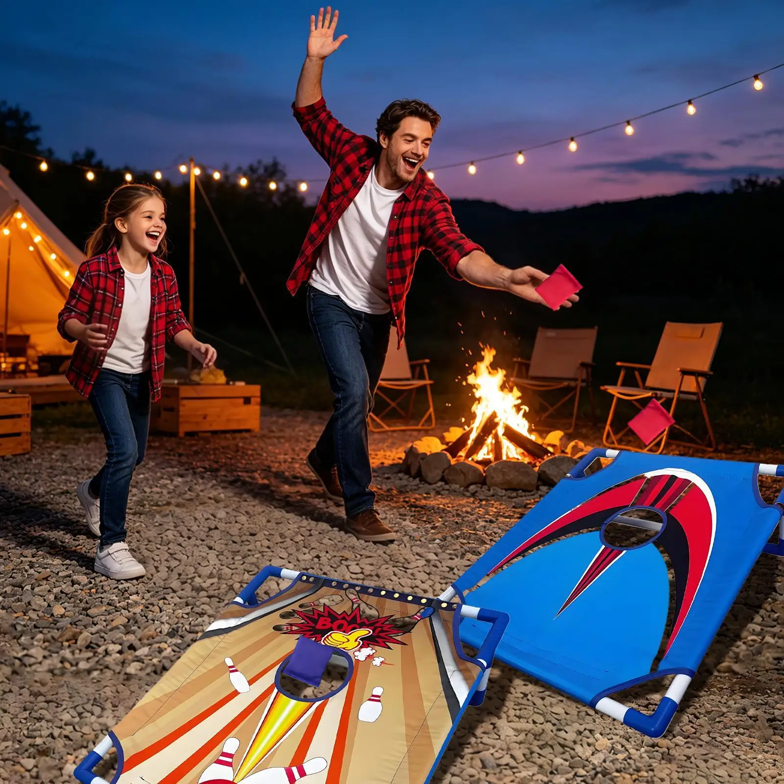 เกมโยนถุงถั่วสำหรับเด็ก พกพาสะ - Kids Outdoor Bean Bag บทวิจารณ์และราคา