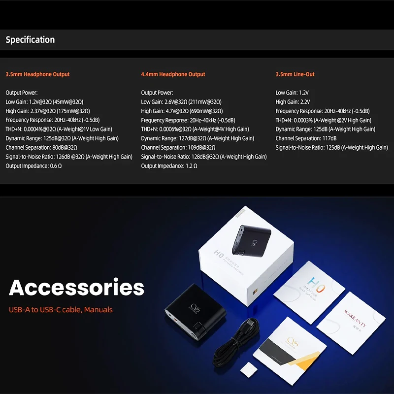 SHANLING H0 ヘッドフォンパワーアンプ Protable ミニデコーダーヘッドフォンアンプ ハイレゾオーディオアンプ CS43198 DAC 2xSGM8262 AMP