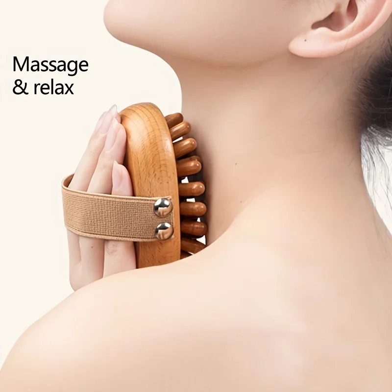 

1pc ABS Meridian Massage Brush Soft Manual Full Body Gua Sha Massager Head Abdomen Leg Body Relaxation Home Use Anti-Fatigue massage roller