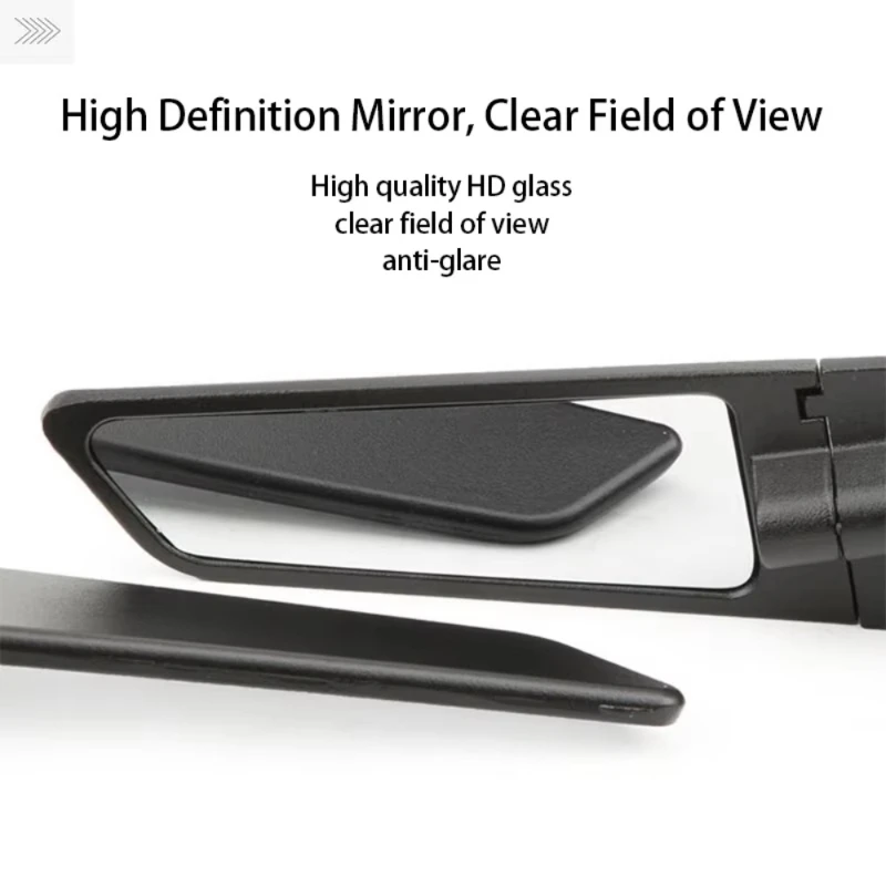 Motorcycle Modified Wind Wing Reflector Black Rearview Mirror For Honda Shadow VT 400 600 1100 VT400 VT600 1300  Accessories view 2