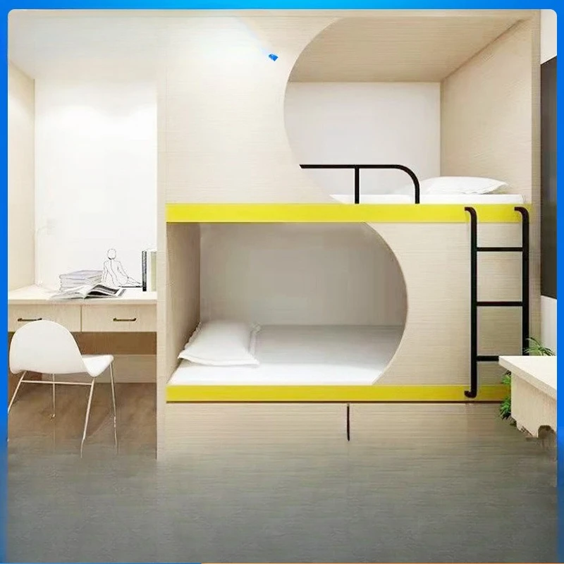

Plate Locker Upper and Lower Beds University Dormitory Space Capsule sports Hotel Apartment Upper and Lower Bunk