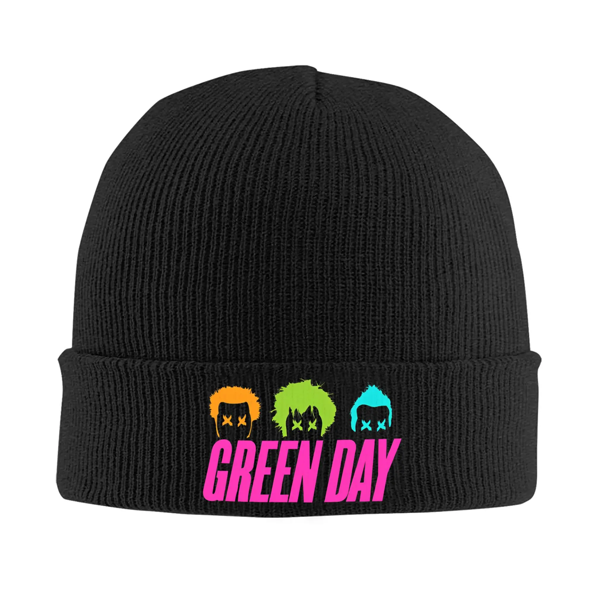 Green Day Punk Rock Music Knitted Hat Beanies Winter Hat Warm Unisex  Casual  Caps for Men Women Gift