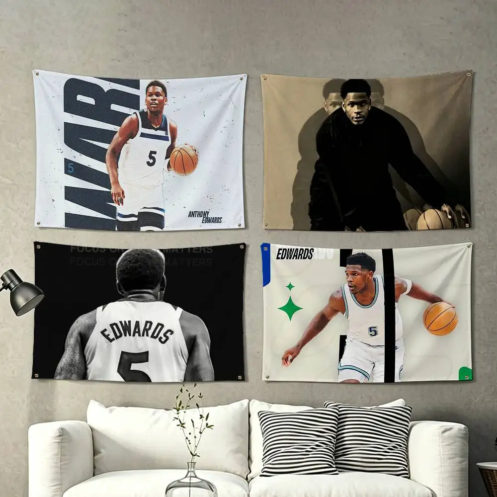 Anthony Edwards Flag Suitable For Party Club Outdoor Interior Wall Decoration Banner Fans Gift