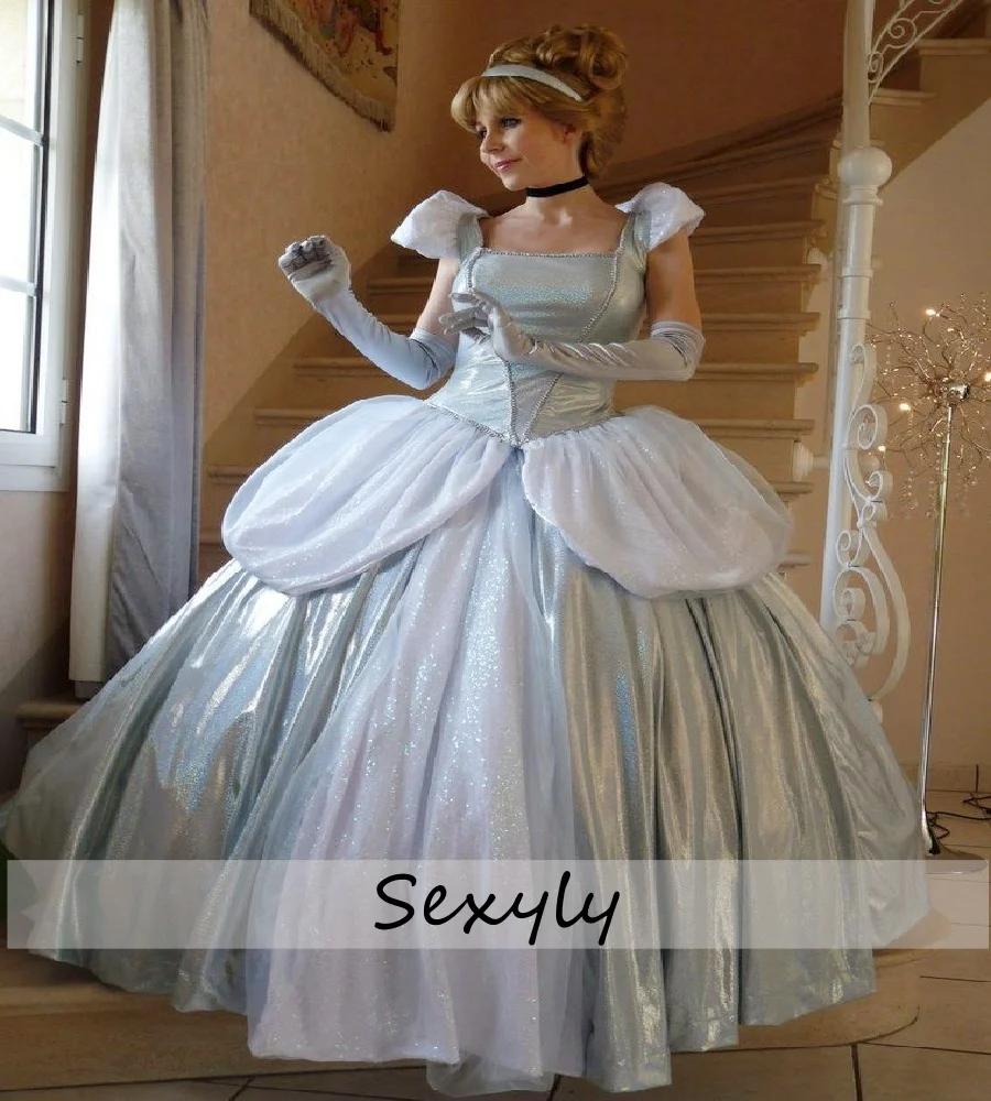 

Cinematic Cinderalle Prom Dress 2025 Timeless Ball Gown Sequin Evening Dress Princess Fairytale Formal Masquerade WearCustomzied