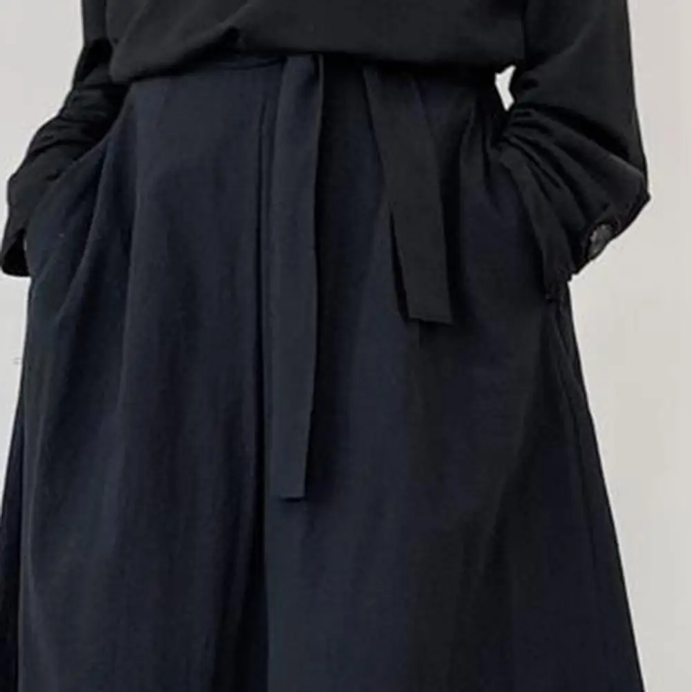 Pantalones de pierna ancha para hombre, ropa gótica holgada, estilo chino, Harajuku, Kimono, Samurai, Hanfu Tang, uniforme de Kendo