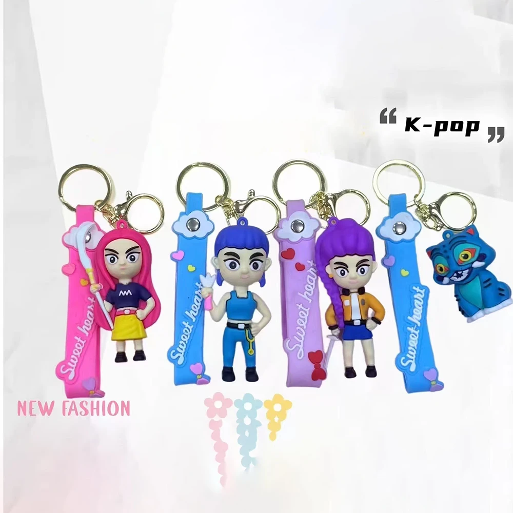 KPop Devil Hunter Ciondolo periferico Rumi Mira Zoe Portachiavi in PVC Zaino Decorazione Accessori pendenti Giocattoli