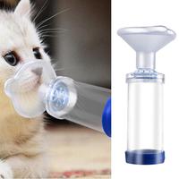 Aerosol Inhaler Spacer Chamber Manual Cats Dogs Nebulizer Nebulizer Mask for Dog Cat Animals And Human Adult Child