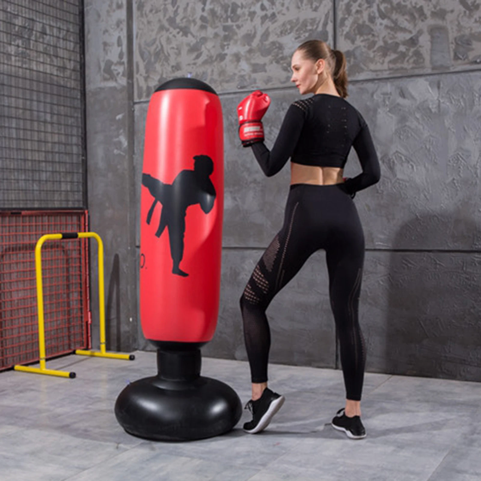 Inflatable Boxing Bag Training Punching Bag Pressure Relief Exercise Child Gym Training Sandbag Fitness Bodybuilding Equipment