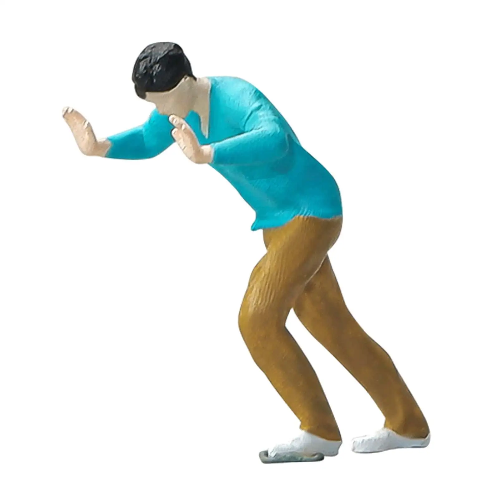 1/64 نموذج الناس أرقام 1/64 الصبي أرقام نموذج أرقام واقعية محاكاة التماثيل الراتنج أرقام DIY المشهد ديكور