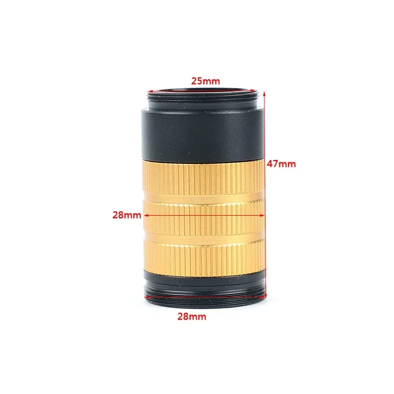 50X 100X Adjustable Zoom Industrial C Mount Lens High Distance High Visual Field For HDMI VGA USB Video Microscope Camera