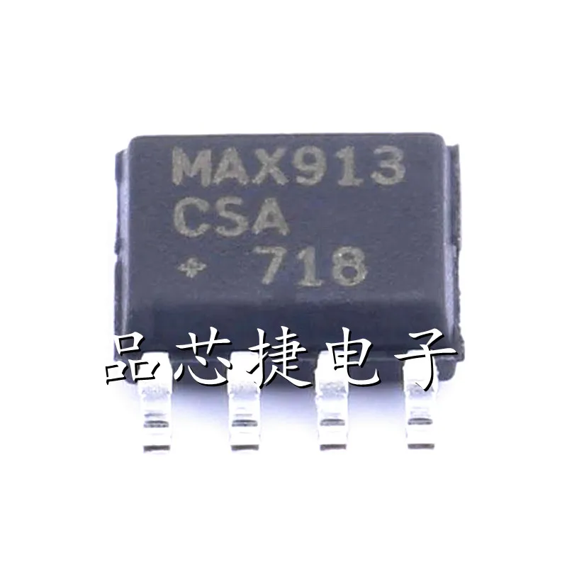 10pcs/Lot MAX913CSA+T Marking  MAX913CSA + SOIC-8 Single, Ultra-Fast, Low-PowerPrecision TTL Comparators