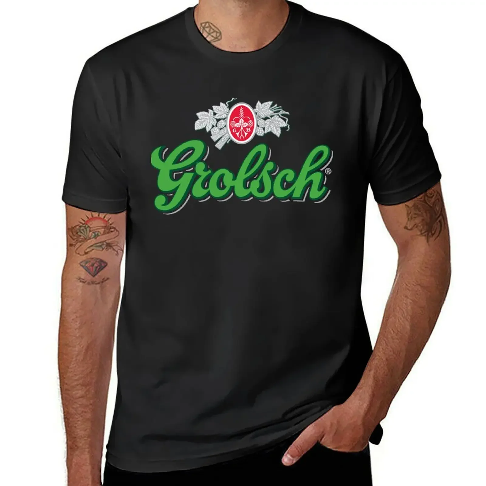 Grolsch 1 T-Shirt cute clothes Blouse summer tops oversized t shirt men